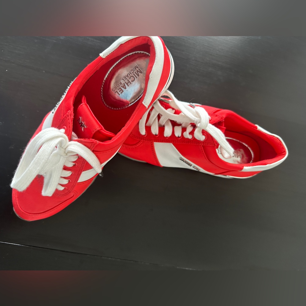 Michael Kors Size 9 Red Sneakers